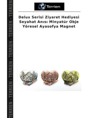 Terrien Delux Serisi Ziyaret Hediyesi Seyahat Anısı Minyatür Obje Yöresel Ayasofya Magnet
