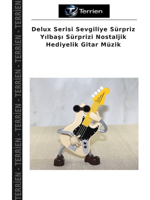 Terrien Delux Serisi Sevgiliye Sürpriz Yılbaşı Sürprizi Nostaljik Hediyelik Gitar Müzik
