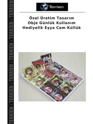 Terrien Özel Üretim Tasarım Obje Günlük Kullanım Hediyelik Eşya Cam Küllük