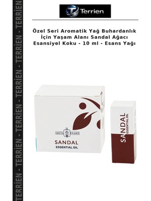 Terrien Özel Seri Aromatik Yağ Buhardanlık Için Yaşam Alanı Sandal Ağacı Esansiyel Koku - 10 ml - Esans Yağı