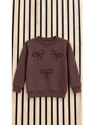 NerKids Kız Çocuk Inci Fiyonklu Sweat
