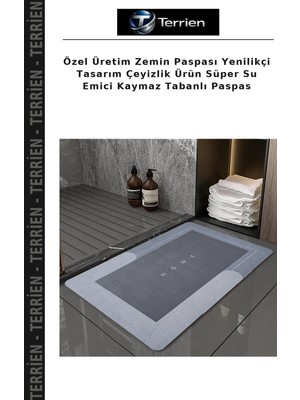 Terrien Özel Üretim Zemin Paspası Yenilikçi Tasarım Çeyizlik Ürün Süper Su Emici Kaymaz Tabanlı Paspas
