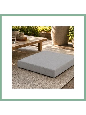 Bşk Virgo Kare Blok Minder · 50 × 50 × 7 cm | Gri | Iç Mekân BSK2026