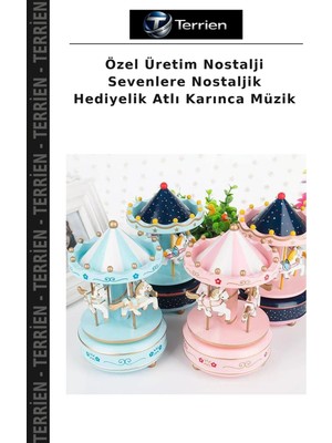 Terrien Özel Üretim Nostalji Sevenlere Nostaljik Hediyelik Atlı Karınca Müzik