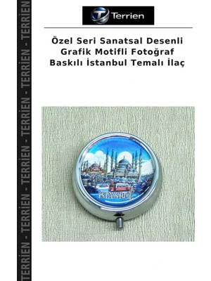 Terrien Özel Seri Sanatsal Desenli Grafik Motifli Fotoğraf Baskılı Istanbul Temalı