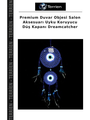 Terrien Premium Duvar Objesi Salon Aksesuarı Uyku Koruyucu Düş Kapanı Dreamcatcher