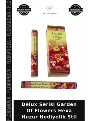 Floranova Delux Serisi Garden Of Flowers Hexa Huzur Hediyelik Stil