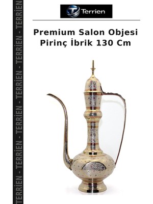 Terrien Premium Salon Objesi Pirinç Ibrik 130 cm