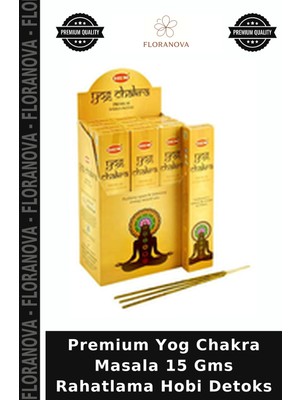 Floranova Premium Yog Chakra Masala 15 Gms Rahatlama Hobi Detoks