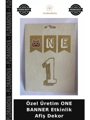 Floranova Özel Üretim One Banner Etkinlik Afiş Dekor