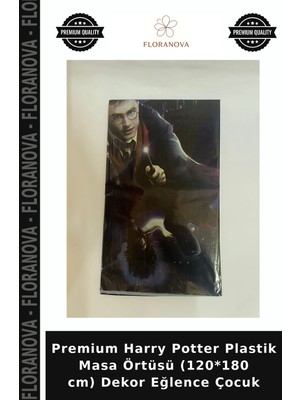 Floranova Premium Harry Potter Plastik Masa Örtüsü (120*180 Cm) Dekor Eğlence Çocuk