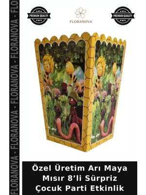 Floranova Özel Üretim Arı Maya Mısır 8’li Sürpriz Çocuk Parti Etkinlik