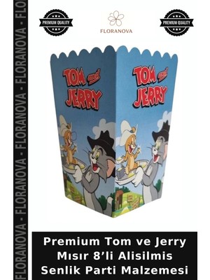 Floranova Premium Tom ve Jerry Mısır 8’li Alisilmis Senlik Parti Malzemesi