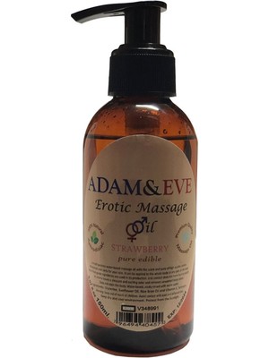 Adam & Eve Strawberry Adam&eve 150 ml ER0TIC Massage Oil  |  Boy Aromatik Çilekli Adam Eve ER0TIK Masaj Yağı