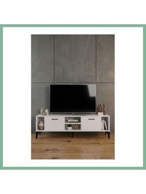 Bşk Virgo Linya Tv Sehpası Suntalam Beyaz 160X35 cm BSK2026