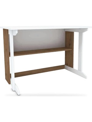 Tr Pergamon Geniş Çalışma Masası 100X56 Cm, Atlantik Çam - Beyaz