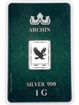Archin 999 Ayar 1 Gram Gümüş ile Tasarlanmış Kartal Temalı Hediyeye Özel Saf Gümüş KÜLÇE-871