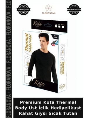 Floranova Premium Kota Thermal Body Üst Içlik Hediyelikust Rahat Giysi Sıcak Tutan