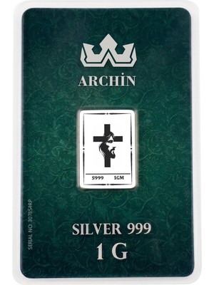 Archin 1 Gram 999 Ayar Gümüşten Üretilmiş Haç ve Hz Isa Temalı Hediyeye Özel Saf Gümüş KÜLÇE-878