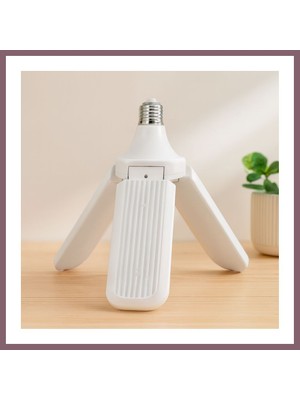 Bezos Pervane Model 3 Kollu Beyaz LED Ampul E27 24W Bzss