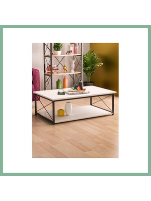 Bşk Virgo Double Orta Sehpa Beyaz 90X50 cm BSK2026