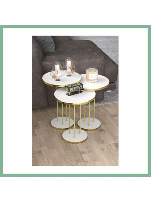 Bşk Virgo Gold Terra Zigon Beyaz 3'lü BSK2026