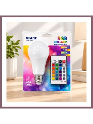 Bezos 9 W Kumandalı Rgb LED Ampul Bzss