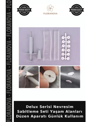 Floranova Delux Serisi Nevresim Sabitleme Seti Yaşam Alanları Düzen Aparatı Günlük Kullanım