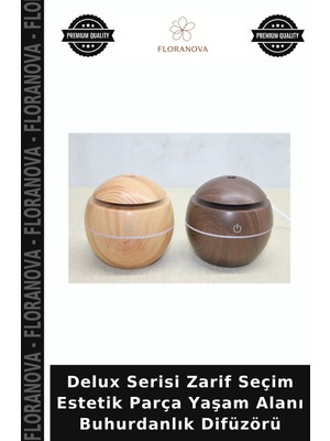 Floranova Delux Serisi Zarif Seçim Estetik Parça Yaşam Alanı Buhurdanlık Difüzörü