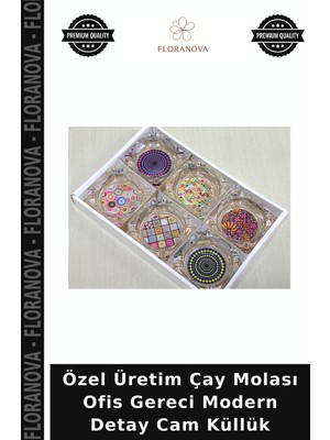 Floranova Özel Üretim Çay Molası Ofis Gereci Modern Detay Cam Küllük