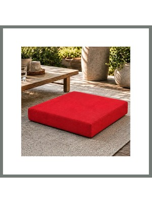 Bezos Kare Blok Minder · 50 × 50 × 7 cm | Kırmızı | Dış Mekân Mmbz