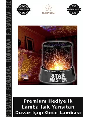 Floranova Premium Hediyelik Lamba Işık Yansıtan Duvar Işığı Gece Lambası