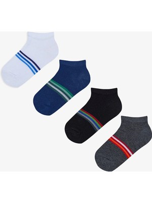 Penti Erkek Çocuk Bright Stripe 4lü Patik Çorap