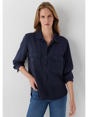 Mavi Soft-Premium (Tencel TM) Lyocell Lacivert Gömlek 1220415-82318