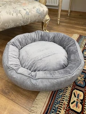 Kaymaz Altlıklı Lüks Kedi/köpek Yatağı, Yıkanabilir ve Silikon Elyaf