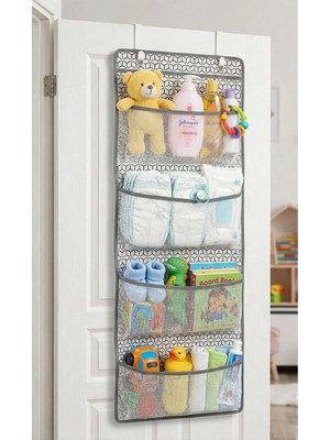Evsella Fileli 4 Cepli Kapı Arkası Bebek Odası ve Dolap Içi Düzenleyici 30 x 96 cm