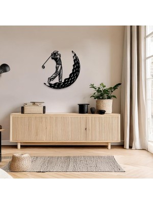 Tr Minimalist Metal Duvar Dekoru – Modern Salon ve Ofis Süsü