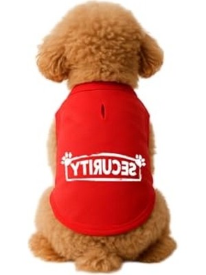 Mythriva Kırmızı Renkli Kedi ve Köpek Atlet, L Beden