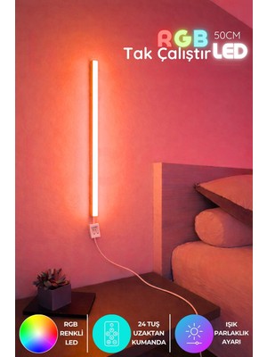 Onerous 50 cm Rgb LED Aplik, Uzaktan Kumandalı
