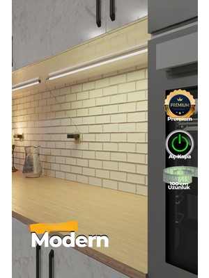 Onerous 1 M Günışığı LED Bar, Anahtarlı, Yapışkanlı, Tezgah Altı Aydınlatma