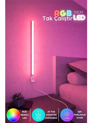 Onerous 50 cm RGB LED Bar Aydınlatma, Uzaktan Kumandalı