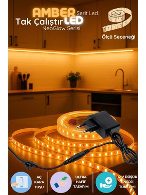 Onerous 3 M 12V Amber LED Şerit