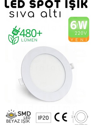 Onerous 6W Beyaz Slim LED Spot