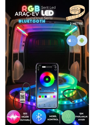 Onerous 2 M Rgb LED Şerit, Bluetooth