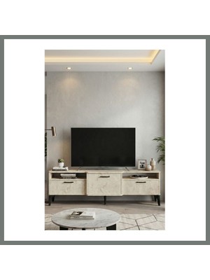 Bezos Mistral Tv Sehpası Suntalam Ekru 160X40 cm Mmbz