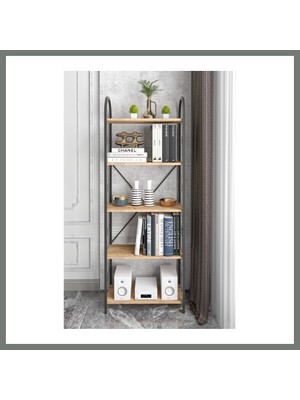 Bezos Metal Kitaplık Atlantik Çam 180 cm Mmbz