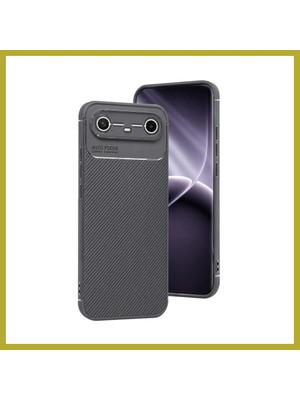 Bezos Tecno Spark Slim 5g Auto Focus Karbon Kapak - Gri Bcks