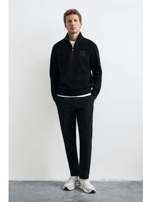 Lufian Chase Siyah Erkek Sweatshirt 112030213