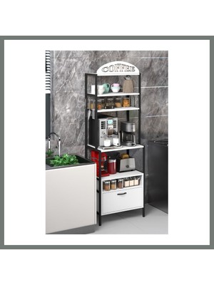 Bezos Metal Kahve Köşesi Beyaz 196 cm Mmbz