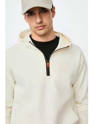 Lufian Grayson Kırık Beyaz Erkek Sweatshirt 112030216